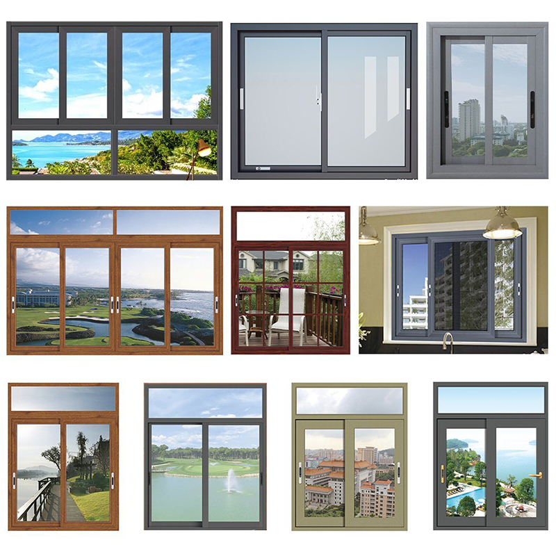 Multifunctional With Fiber Mosquito Net Low-E Glass Sliding Window Aluminum Professional Fixed Manufacturer Glass Sliding Window New Design Fixed Small For Ventilation Sliding Window