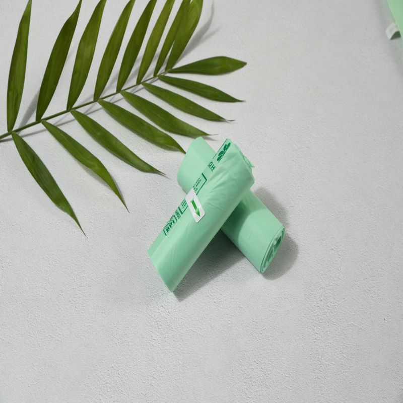 옥수수 전분 기 는 생물 분해 100% 퇴비 가능 쓰레기 봉투