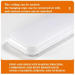 4 피트 LED 비 즈 니스 서 라운드 식 현장 조명 기구 60W 저 칸 선형 평 준 설치 사무실 천장 [4 개 등 32W 형광 당량] 5000 K 일광 화이트 ETL 리스트