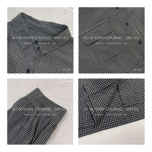 박 시한 디자인 심 플 한 캐 주 얼 프린트 컬러 면 마 오 버 사이즈 15609 셔츠 원피스