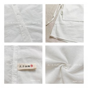 루즈 한 디자인 의 심 플 한 라운드 네 크 라인 스타일 의 스 티 치 소매 스타일 의 캐 주 얼 한 단색 면 과 린 넨 오 버 사이즈 의 맞 춤 형 12638 트 레이 닝 셔츠 입 니 다.