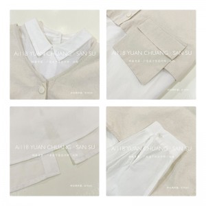 루즈 한 디자인 심 플 한 캐 주 얼 컬러 스 트 라 이 프 체크 오 버 사이즈 1950 루즈 핏 셔츠 + 나시