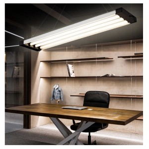 사무실 쇼핑몰 사무실 샹들리에 샹들리에 샹들리에 샹들리에 간단한 스트립 모양의 코너 천장 램프 높은 전력