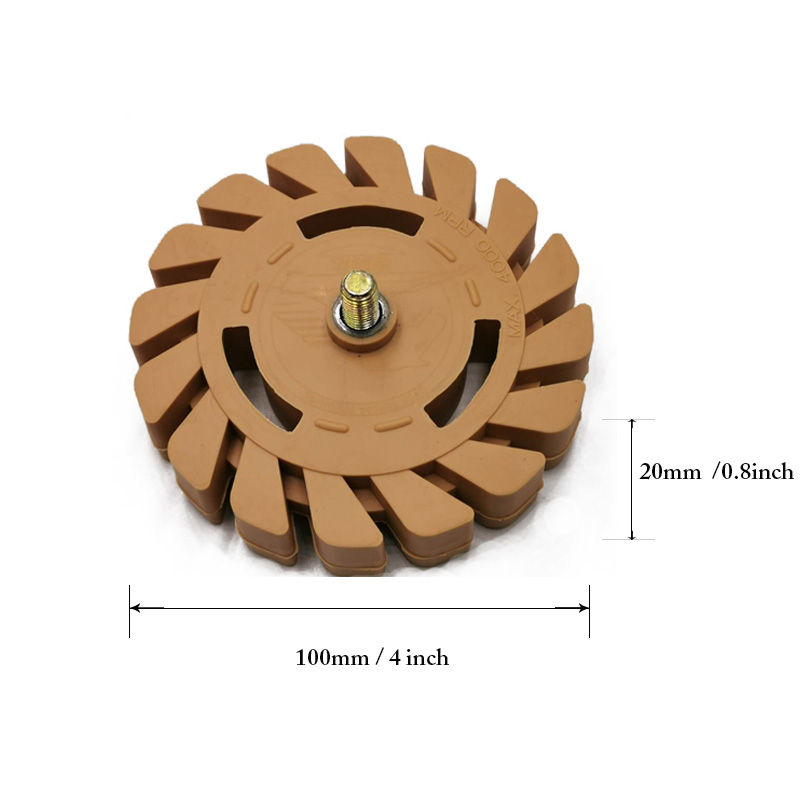 4 인치 지우개 바퀴 아플리케 바퀴 아플리케 제거 자동차 벽지 도자기 청결 공구