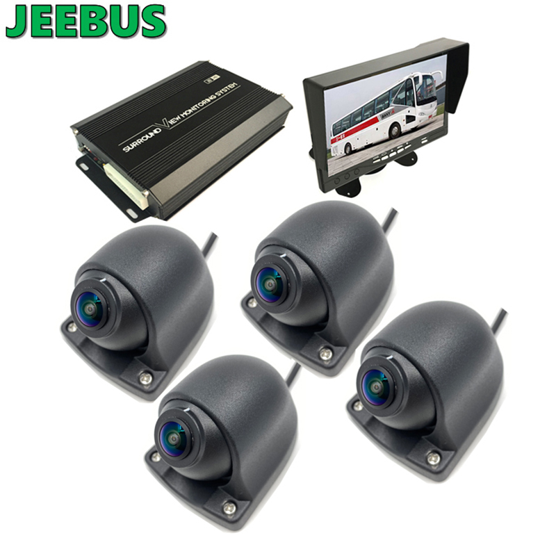 4Way Revser 감시 360도 3D HD DVR를 가진 모든 둥근 새 전망 차 사진기 체계
