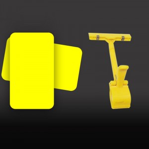 TMJ POP 038 이름 플레이트에 명확한 스트랩 접착 플라스틱 클립 A6 슈퍼마켓 선반 아크릴 사인 홀더 11X14 아크릴 라벨 홀더