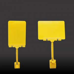 TMJ POP 038 이름 플레이트에 명확한 스트랩 접착 플라스틱 클립 A6 슈퍼마켓 선반 아크릴 사인 홀더 11X14 아크릴 라벨 홀더