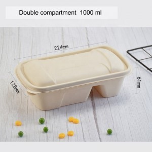 친 환경 옥수수 전분 식품 포장 박스 분해 도시락 배달 분해 밀폐 식품 저장 용기