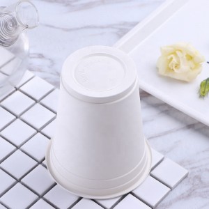 관례는 Eco 친절한 퇴비화 가능한 커피 잔 처분 할 수있는 옥수수 전분 컵 생물 분해성 제품을 인쇄했습니다