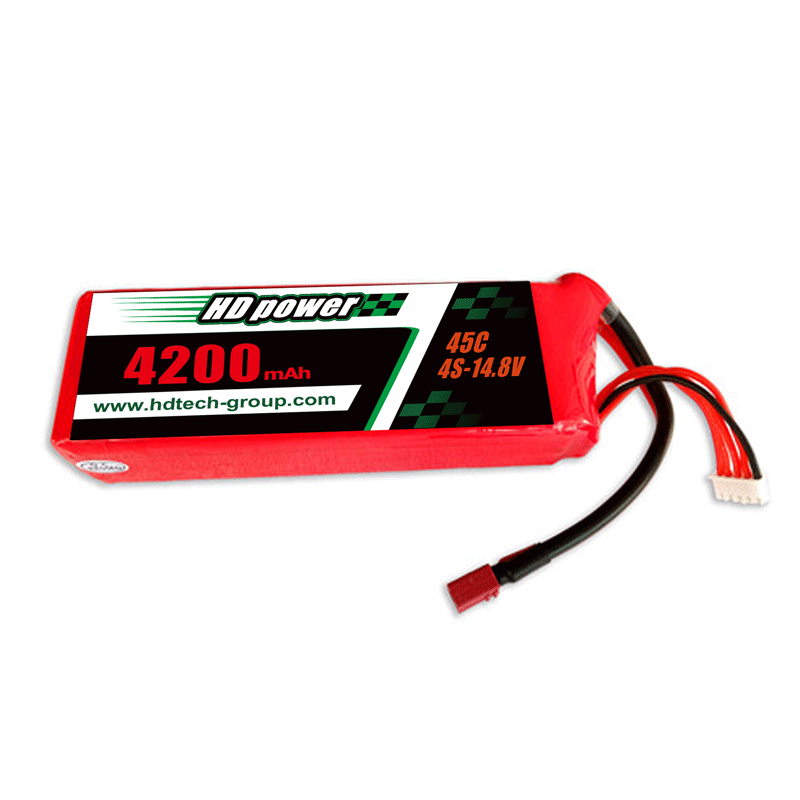 고 화질 전원 4200 mAh 45C 4S 14.8V 리튬 배터리