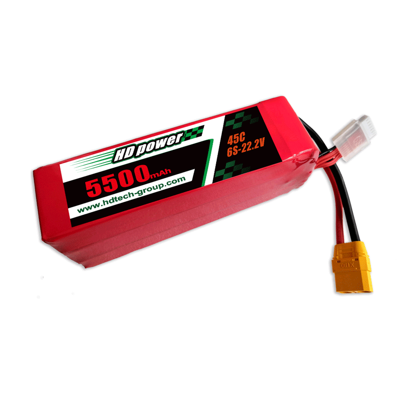 HD POWER 5500 mAh 45C 6S 22.2V 리튬 배터리