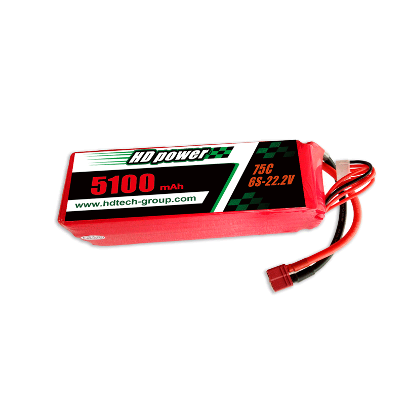 HD POWER 5100mAh 75C 6S 22.2V 리포 배터리