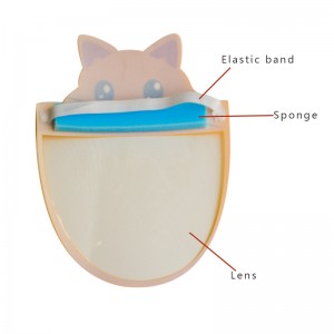 안전 보호 풀 페이스 바이저 쉴드 페이스 쉴드 바이저 탄성 페이스 쉴드 어린이를위한 투명