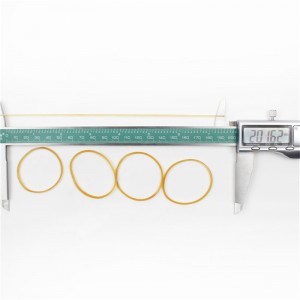 높은 탄성 노화 방지 노란색 투명 고무 밴드 공장 도매 사용자 정의 고무 링