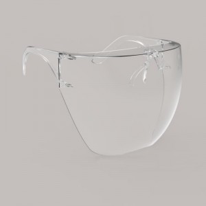 구조를 가진 반대로 살포 안전 장치 플라스틱 Blocc 얼굴 방패