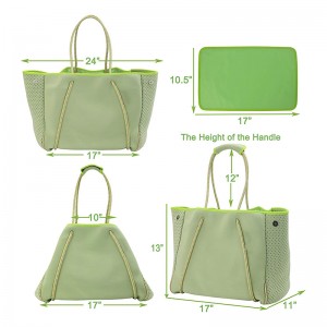 사용자 정의 인쇄 고품질 Neoprene 점심 토트 백 야외 피크닉 절연 쿨러 점심 식사 네오프렌 운반 가방