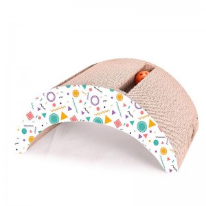 큰 달 더블 공 고양이 스크래치 보드