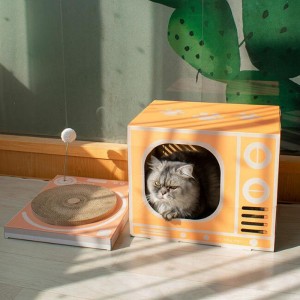 고양이 스크래치 보드 슈트입니다