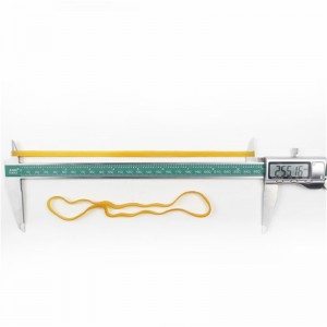 사용자 정의 가능 천연 노란색 투명한 내구성 높은 탄력성 산업용 고무 밴드