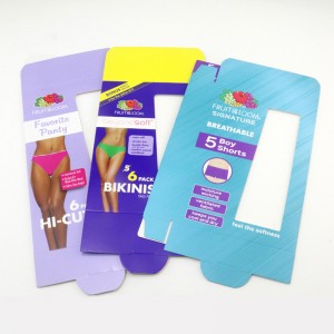 의류 속옷 속옷 디스플레이 상자, 창 카드 상자입니다.