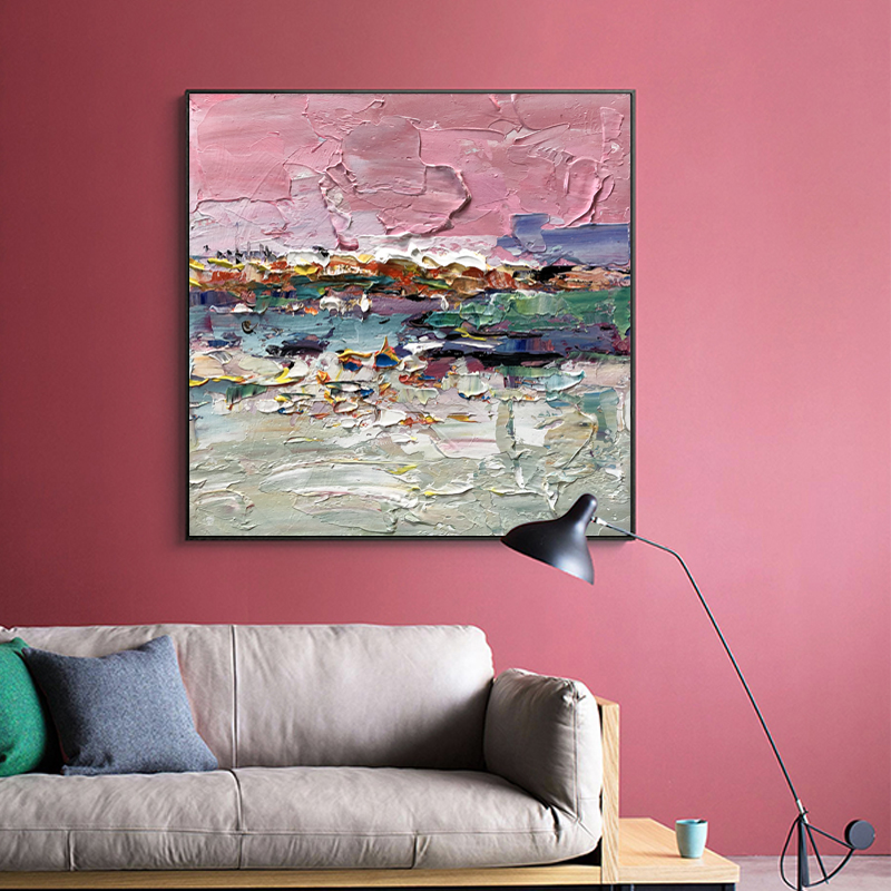 캔버스 프레임 추상 새로운 디자인 손으로 그린 ​​홈 장식 사진 그림 바닥 그림