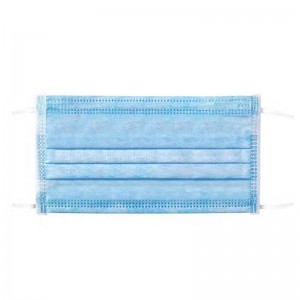 사용자 정의 로고 Midical Grade 3ply 일회용 비 짠 일회용 얼굴 마스크