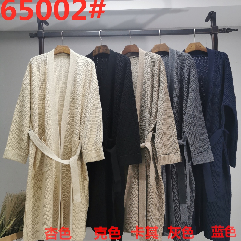 느슨한, 세련되고 캐주얼 한 호주 양모 Cardigan65002#