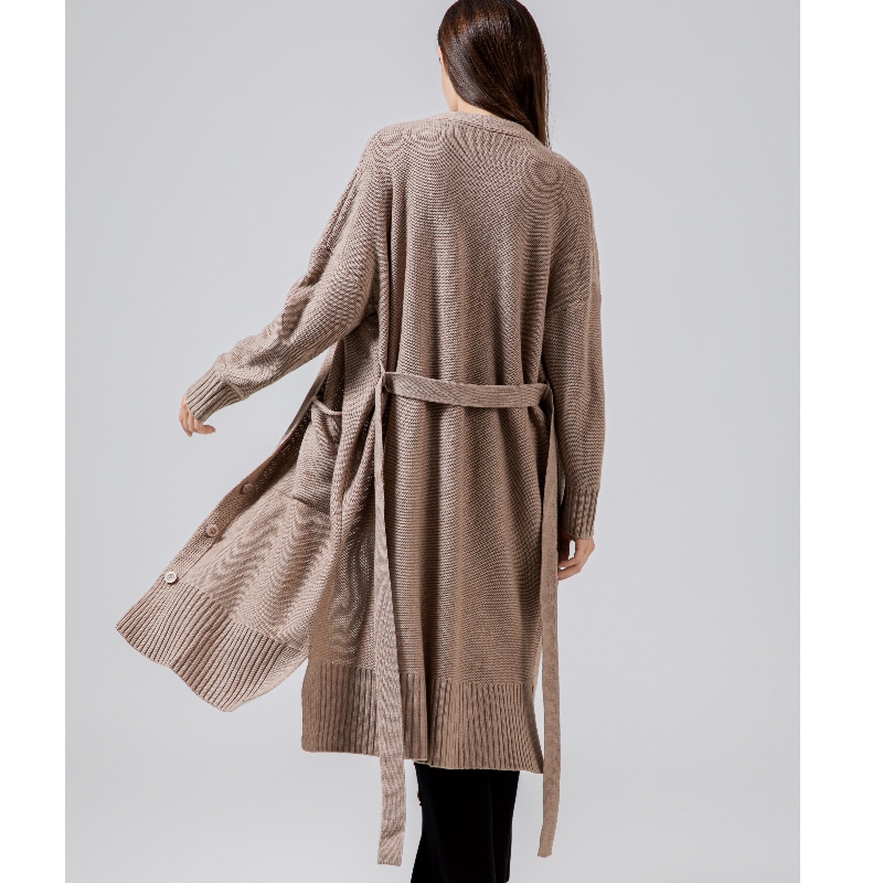 느슨한, 세련되고 캐주얼 호주 양모 Cardigan65005#