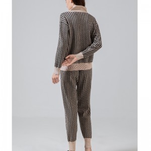 유행 레저 트렌드 All-Match Qianbird-type 니트 2 피스 슈트 68015#