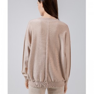 유행 트렌드 캐주얼 조커 재단 니트 작은 U 칼라 단일 상위 68035#