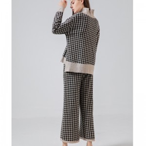 유행 캐주얼 조커 니트 Qianbird- 석고 2 피스 슈트 69002#