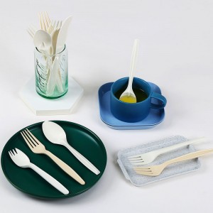 PLA 소재 compostable 일회용 식기