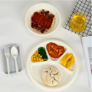 PLA 소재 compostable 일회용 식품 용기