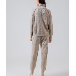 유행 캐주얼 조커 니트 스포츠 2 조각 세트 69025#