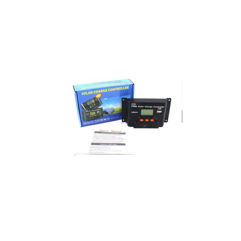 CM1024Z LCD 듀얼 USB 태양열 충전기 컨트롤러 10A 20A 12V/24V 자동 태양 전지 패널 레귤레이터 충전 배터리 PWM