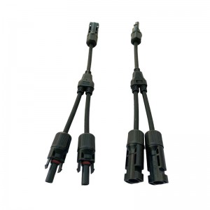 태양 광 전력 커넥터 Y 타입 2 분기 1 ~ 2 개의 결합기 방수 남성 및 여성 태양 전지 패널 케이블 커넥터