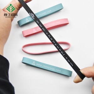 소스 제조 업체 사용자 정의 인쇄 된 고무 밴드 광고 고무 밴드입니다