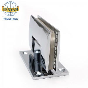 욕실 클립 샤워 룸 스테인레스 스틸 샌딩 유리 도어 클립 90도 용접 유리 도어 고정 클립 힌지