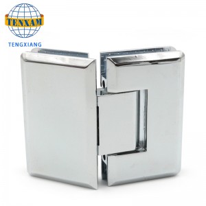 135도 아연 합금 힌지 욕실 클립 샤워 문 고정 클립 유리 도어 샤워 룸 하드웨어 액세서리