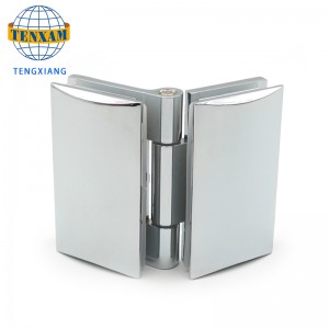 중국 제조 업체 고품질 유리 유리에 유리 180도 아연 합금 샤워 도어 힌지