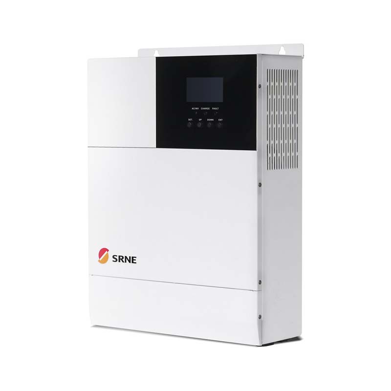 Srne MPPT 최대 5000W 태양열 하이브리드 충전 인버터 80A 순수 사인파 인버터 48V 220V PV 충전 145V 50Hz 60Hz 자동 LCD 디스플레이