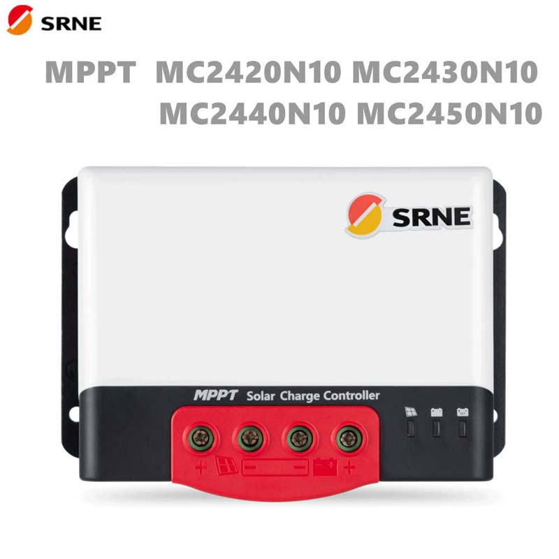 SRNE MC MPPT 20A 30A 40A 50A 태양 그리드 충전 컨트롤러 12V/24V 자동 최대 100V 블루투스 디스플레이 태양 배터리 레귤레이터