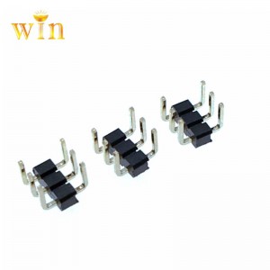 2.54mm U 모양 3P 단일 행 핀 헤더 커넥터