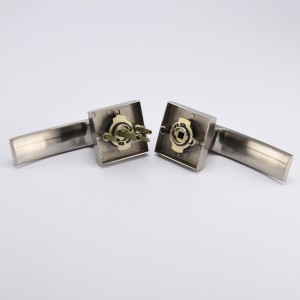 S7811 새틴 니켈 도어 핸들이있는 잠금 및 키, 키드 엔트리 도어 잠금 장치/door 레버, 전면 도어 레버셋 잠금장