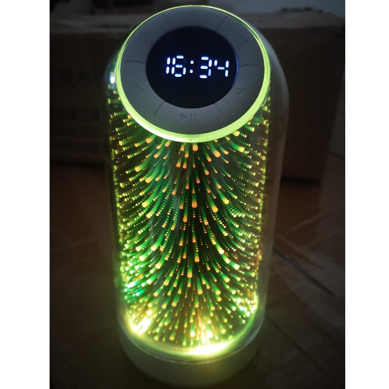 FB-BSK3 하이 엔드 블루투스 시계 라디오 스피커 7 색 LED 조명 변경
