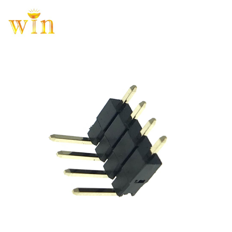 2.54mm 2P ​​~ 40P 90 ° 직각 2 개의 플라스틱 추가 핀 헤더 커넥터