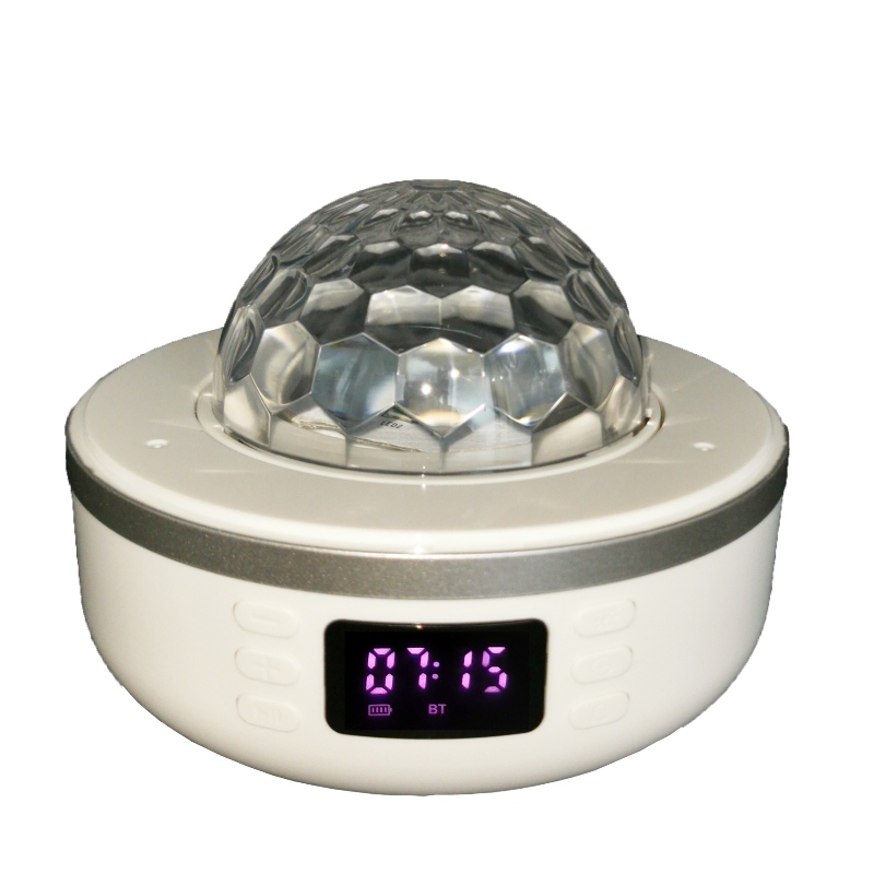 FB-BSK5 블루투스 시계 라디오 스피커 데스크탑 램프, 디스코 공 및 투영 조명