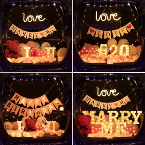 사용자 정의 알파벳 아랍어 번호 망 인 조명 3D LED 편지 기호 바이트 라이트 바지 호텔 웨딩 페스티벌 장식 야외