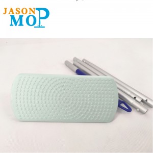 텔레스코픽 스틸로드가있는 클리어 클래식 비 짠 직물 플랫 걸레 360 걸레 청소 도구