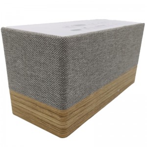 FB-CR320 하이 엔드 나무 블루투스 시계 라디오 스피커 W/직물 그릴